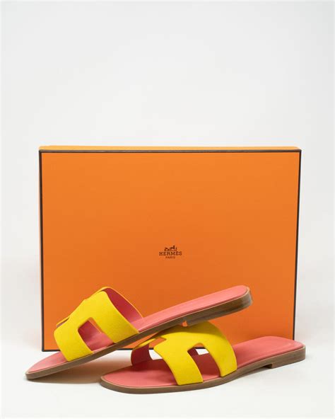 hermes oran jaune sable|hermes oran sandals orange.